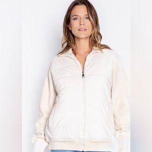 P.J Salvage Quilted Babe Jacket. Color stone. Size Medium